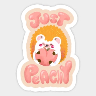 Just Peachy Sticker